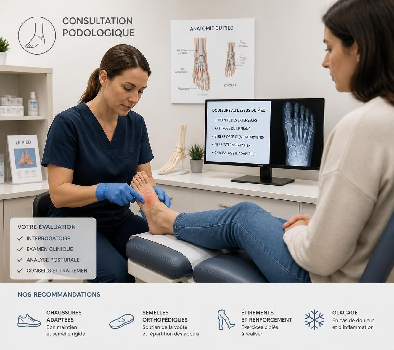 découvrez les causes, symptômes et solutions efficaces pour soulager la douleur au-dessus du pied au repos. guide complet pour mieux comprendre et traiter cette gêne.