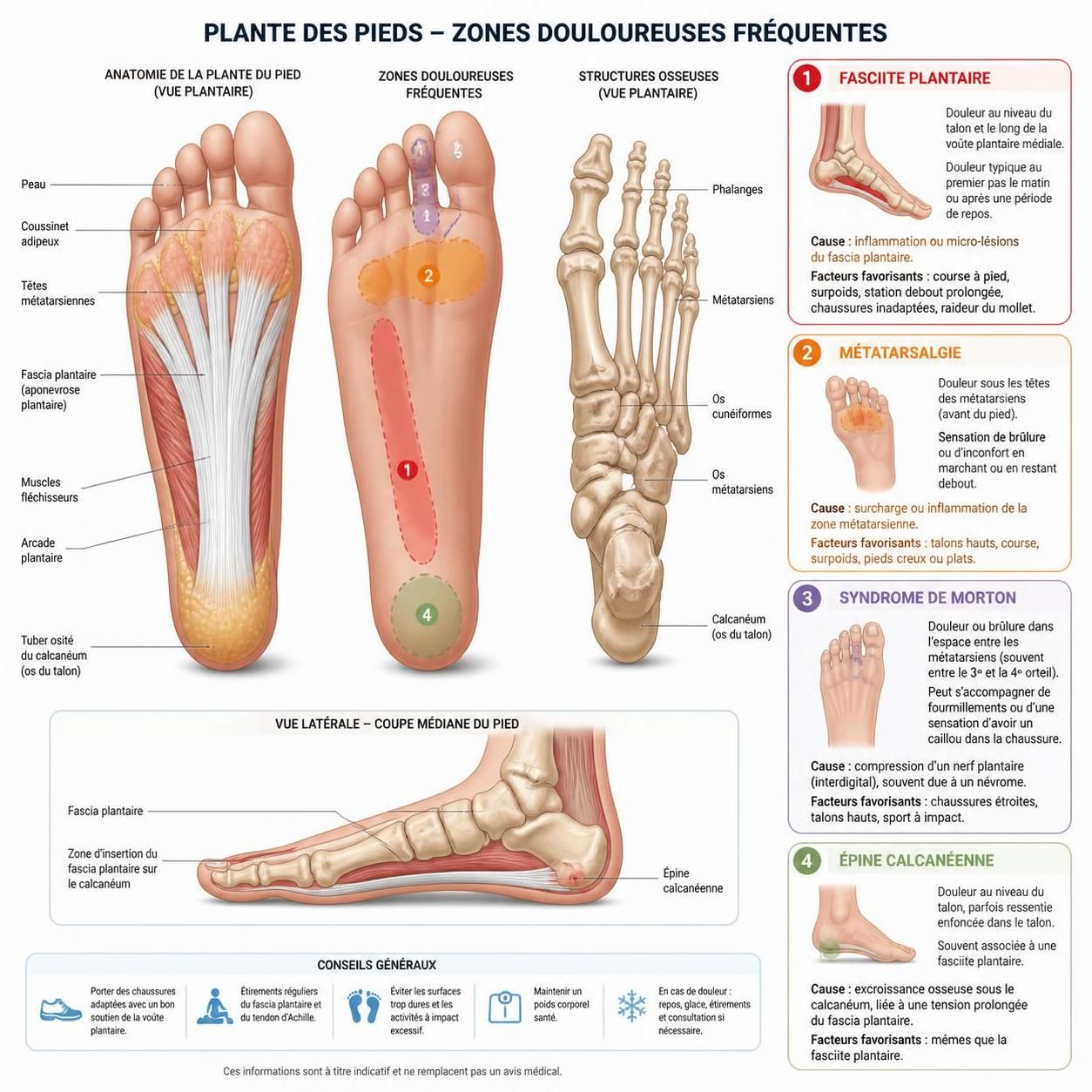 découvrez les causes courantes des douleurs sous la plante des pieds, identifiez les symptômes associés et explorez des solutions efficaces pour soulager et prévenir cet inconfort.