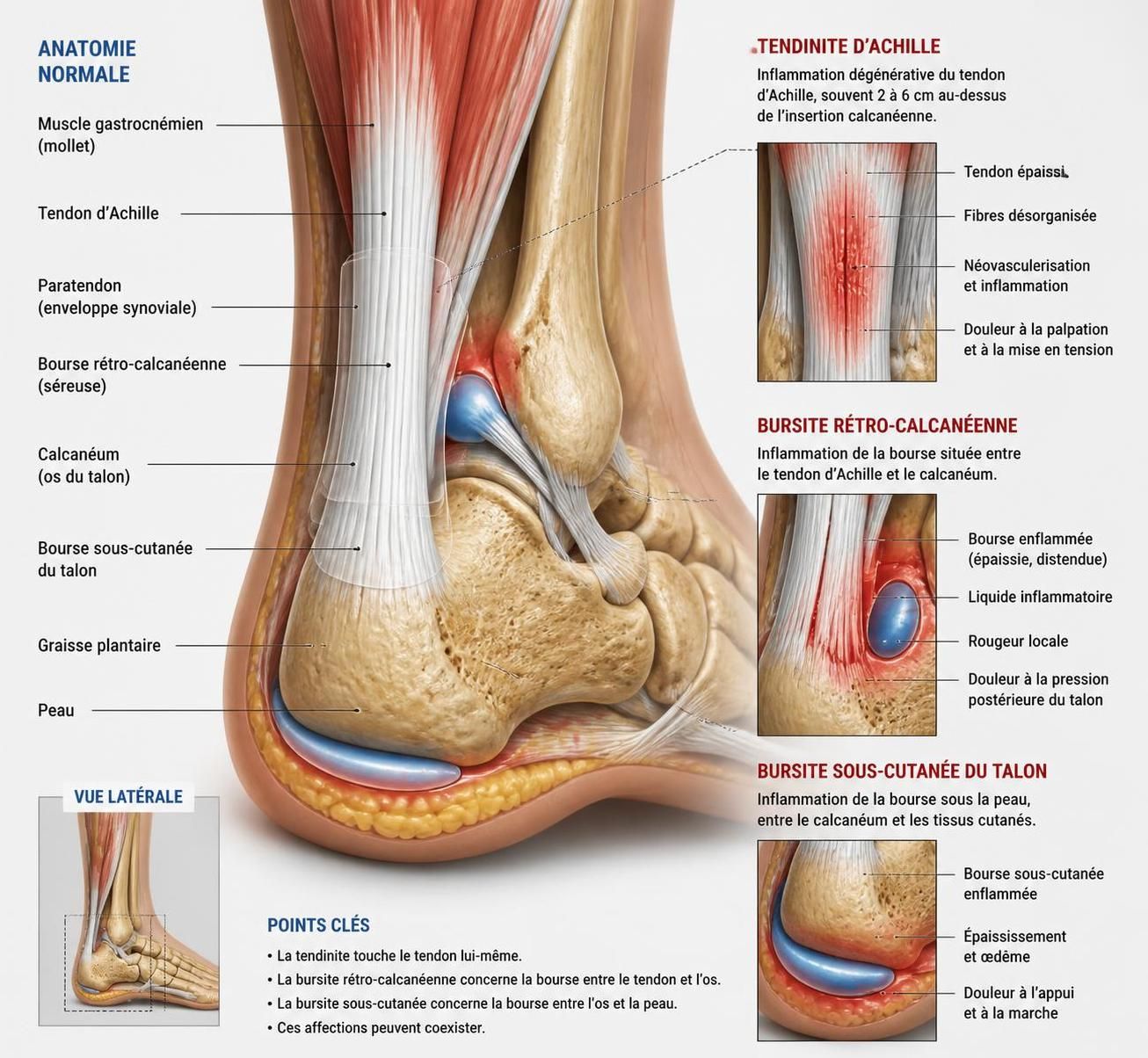 découvrez les causes, symptômes et traitements efficaces pour soulager la douleur à l'arrière du talon et retrouver votre confort au quotidien.
