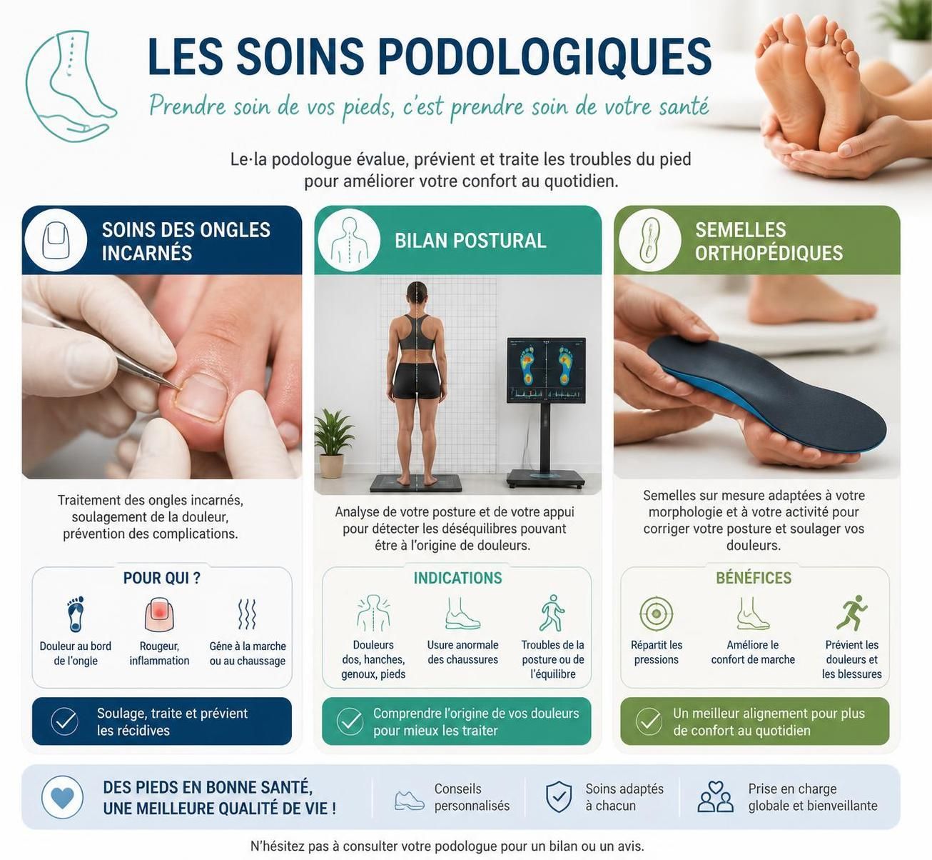 découvrez le prix d'une consultation chez un podologue en 2026, les facteurs influençant les tarifs et comment préparer votre visite médicale.