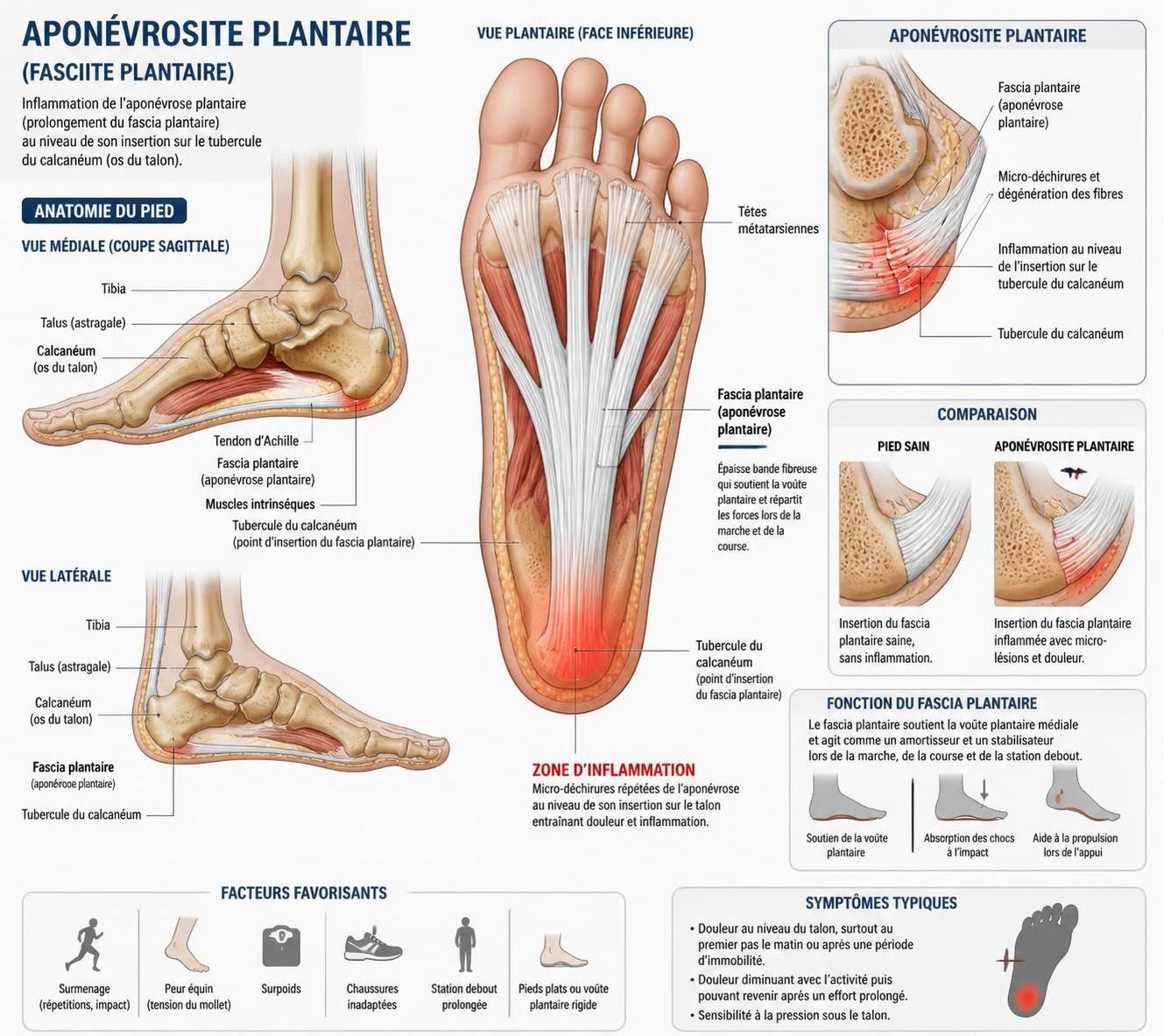 découvrez comment les semelles adaptées peuvent soulager efficacement la douleur liée à l'aponévrosite plantaire et améliorer votre confort au quotidien.